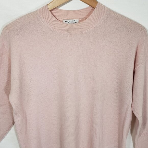 Equipment Femme  Melanie Wool Cashmere Crewneck Sweater Charm Pink Size XS $275 - Picture 8 of 11